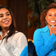 (L-R): Regina Hall and Issa Rae onstage during “A Little Conversation” on April 04, 2019, in Atlanta, Georgia.